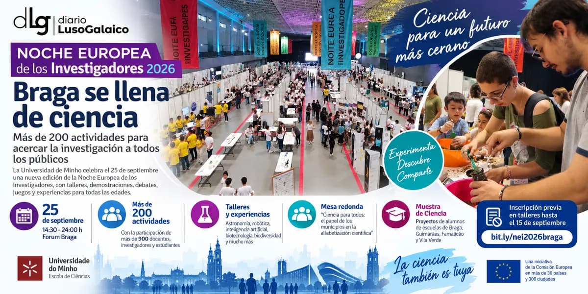 Braga celebra la Noche Europea de los Investigadores 2026