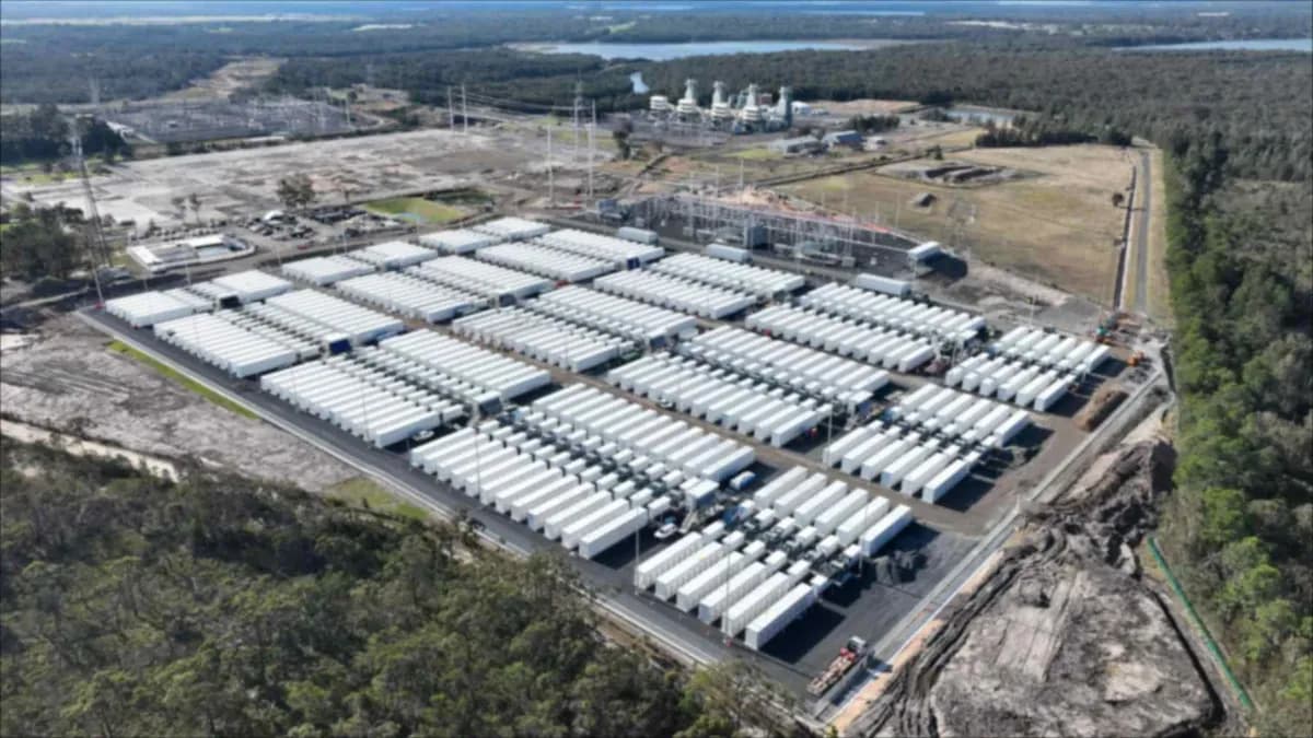 La batería Waratah en Australia realiza prueba exitosa de 700 MW