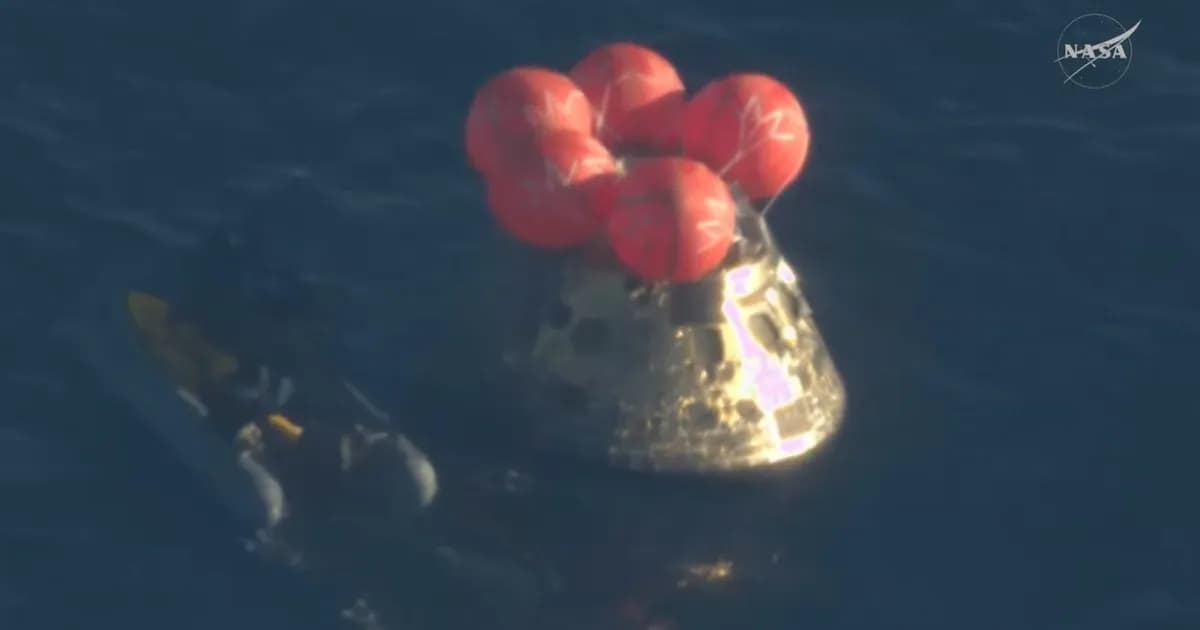 La cápsula Orión completa con éxito la misión Artemis II