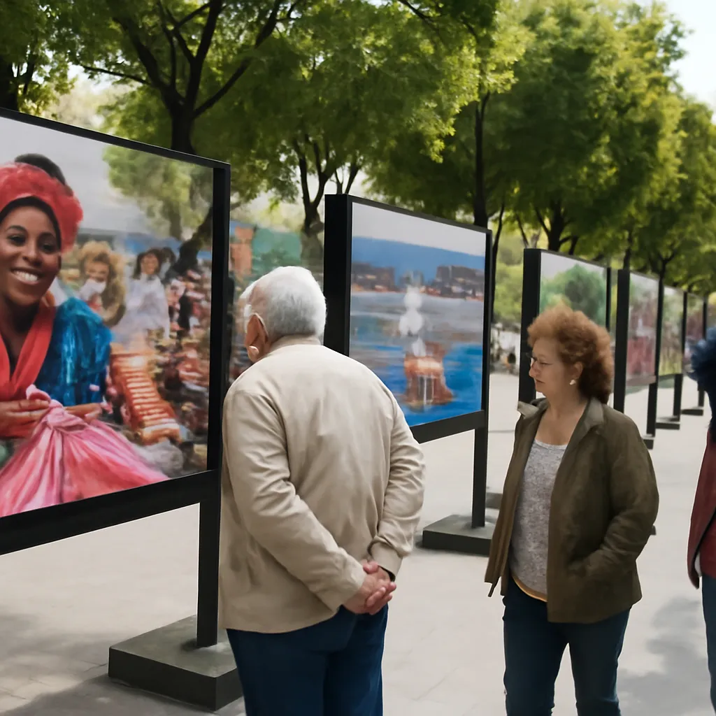 Badajoz presenta la exposición 'Colores del mundo' al aire libre