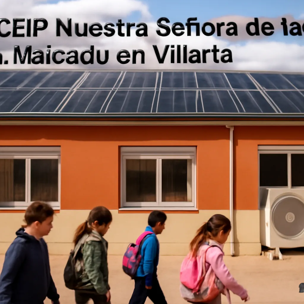 El CEIP Nuestra Señora de la Paz utiliza aerotermia y energía solar