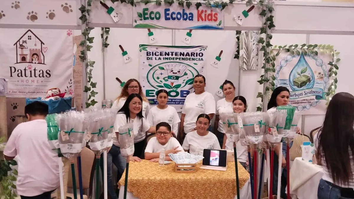 Estudiantes de Mazatlán ganan concurso con escoba ecológica