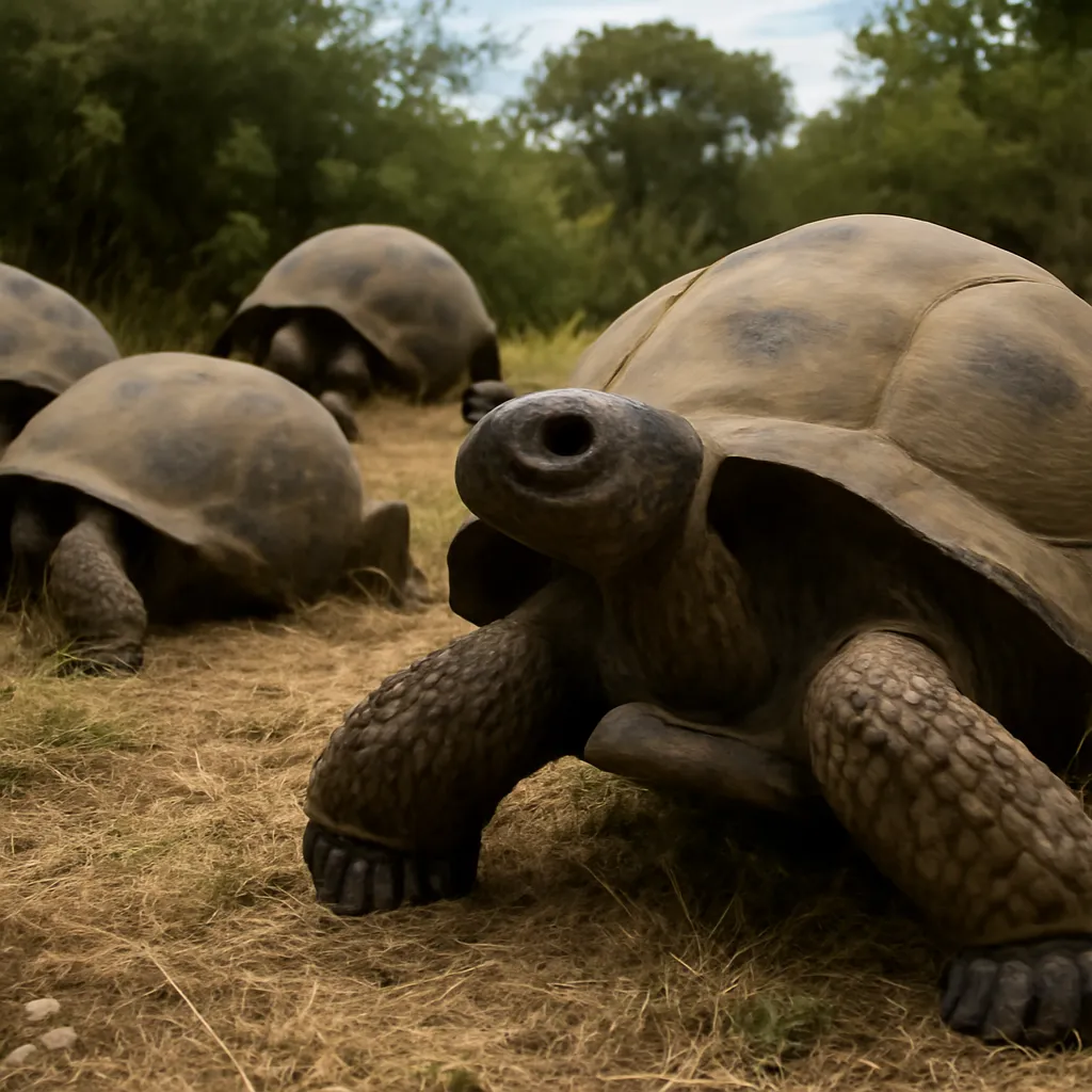 La población de tortugas gigantes prospera en Aldabra con 180,000 ejemplares