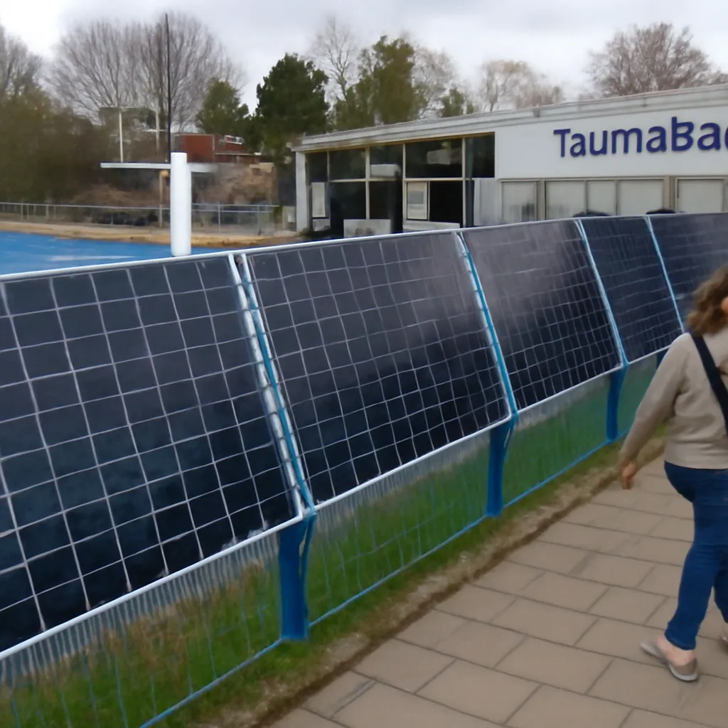 La piscina TaunaBad de Oberursel instala paneles solares bifaciales